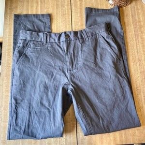 FIVE FOUR Mens Chinos Pants Trousers Dress Jagger Straight Gray NWT